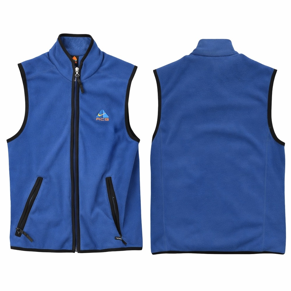Blue NIKE ACG Fleece Vest - Men’s Medium